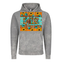 Sunflower Leopard Thanksgiving Love Vintage Hoodie | Teevron