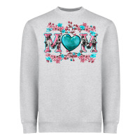 Heather Grey cherry blossoms mom Heavyweight Sweatshirt - Artiststas