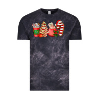 Cloud Black christmas tree cake and coffee cups ado Vintage Tee - AdoDesignShop