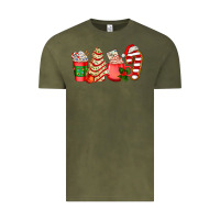 Vintage Olive christmas tree cake and coffee cups ado Vintage Tee - AdoDesignShop
