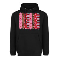 Black valentine's day brushstrokes Heavyweight Hoodie - RanaPortraitStore