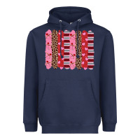 Navy valentine's day brushstrokes Heavyweight Hoodie - RanaPortraitStore