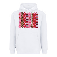 White valentine's day brushstrokes Heavyweight Hoodie - RanaPortraitStore