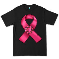 Black breast cancer awareness ribbon Premium Tee - RanaPortraitStore