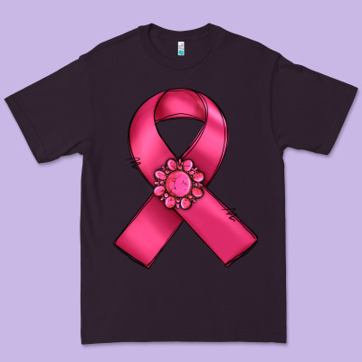 Breast Cancer Awareness Ribbon Premium Tee Designed By Ranaportraitstore