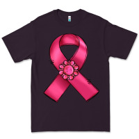 Plum breast cancer awareness ribbon Premium Tee - RanaPortraitStore