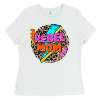 White rebel mom Ladies Tee - Zillion Design Studio