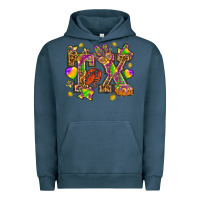 Pigment Midnight Navy Texas Mardi Gras Urban Hoodie - HowdyJamesFarm