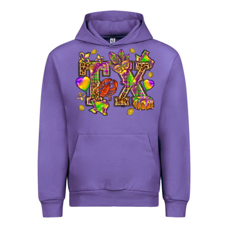 Texas Mardi Gras Urban Hoodie by HowdyJamesFarm | Teevron