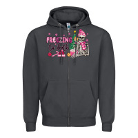 Smoke freezing to death skeleton Zipper Hoodie - MaliasSmallBusiness