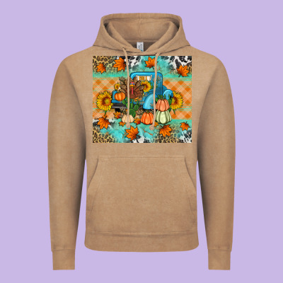 Thanksgiving Truck With Turkey Vintage Hoodie Designed By Artiststas