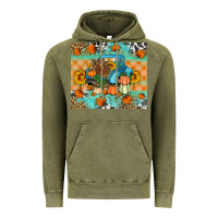 Vintage Olive Thanksgiving Truck With Turkey Vintage Hoodie - Artiststas