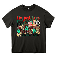 Asphalt i'm just here for the snacks #soccer sister Heavy Core Tee - Zillion Design Studio