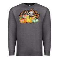 Charcoal Heather Hello fall Premium Sweatshirt - Bettercallsaul