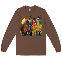 Chestnut livin the rural life Long Sleeve Tee - MaliasSmallBusiness