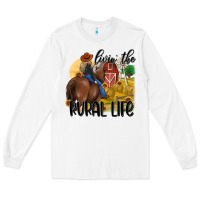 White livin the rural life Long Sleeve Tee - MaliasSmallBusiness