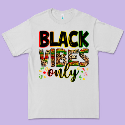 Black Vibes Only Premium Tee Designed By Zillion Design Studio