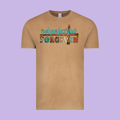 Not Perfect Just Forgiven Vintage Tee Designed By Artiststas