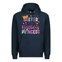 Navy sister of the birthday princess Premium Hoodie - NancyCooperArtShop