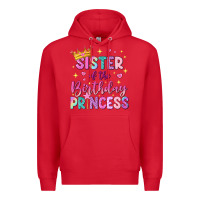 Red sister of the birthday princess Premium Hoodie - NancyCooperArtShop