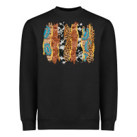 Black western brushstrokes Heavyweight Sweatshirt - AdoDesignShop