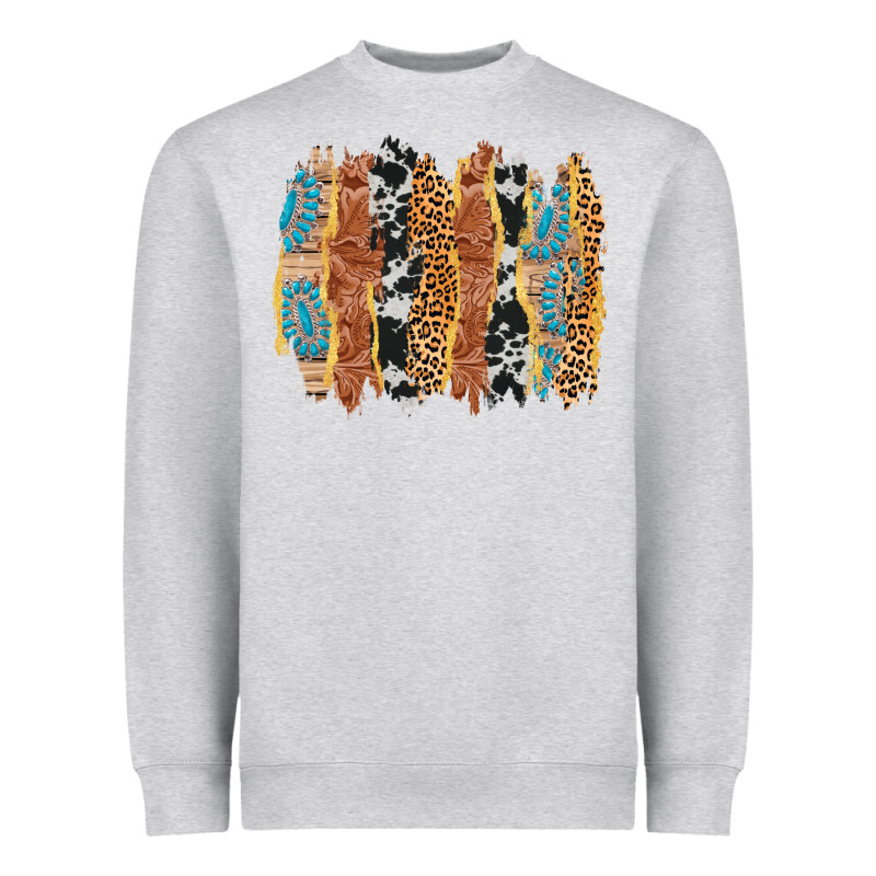 Western Brushstrokes Heavyweight Sweatshirt by AdoDesignShop | Teevron