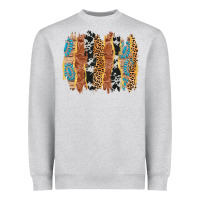 Heather Grey western brushstrokes Heavyweight Sweatshirt - AdoDesignShop