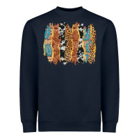 Navy western brushstrokes Heavyweight Sweatshirt - AdoDesignShop