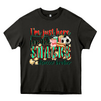 Asphalt i'm just here for the snacks #soccer  brother Heavy Core Tee - Zillion Design Studio