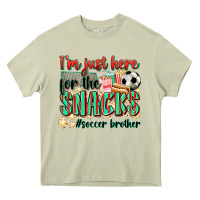 Mossy i'm just here for the snacks #soccer  brother Heavy Core Tee - Zillion Design Studio