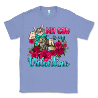 Colony Blue my cat is my valentine Classic Tee - AdoDesignShop