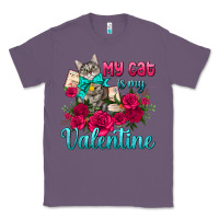 Lavender my cat is my valentine Classic Tee - AdoDesignShop