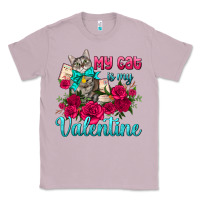 Lilac my cat is my valentine Classic Tee - AdoDesignShop