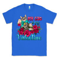 True Royal my cat is my valentine Classic Tee - AdoDesignShop