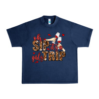 Navy oh sip its a girls trip Urban Heavy Tee - AdoDesignShop