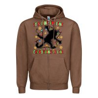 Chestnut it's fine i'm fine everything is fine Zipper Hoodie - MaliasSmallBusiness
