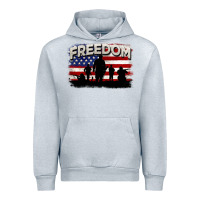 Heather Grey Freedom 4th of july Urban Hoodie - CowGirlArtShop