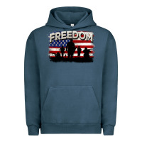 Pigment Midnight Navy Freedom 4th of july Urban Hoodie - CowGirlArtShop