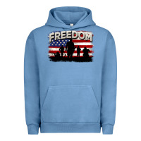 Pigment Pebble Blue Freedom 4th of july Urban Hoodie - CowGirlArtShop