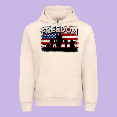 Freedom 4th Of July Urban Hoodie Designed By Cowgirlartshop