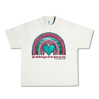 Pistachio valentine's day rainbow let all that you do be done in love 1 corinthi Urban Heavy Tee - AdoDesignShop