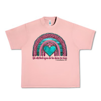 Salmon valentine's day rainbow let all that you do be done in love 1 corinthi Urban Heavy Tee - AdoDesignShop