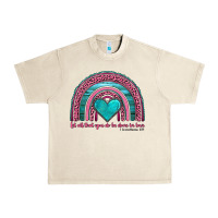 Sandshell valentine's day rainbow let all that you do be done in love 1 corinthi Urban Heavy Tee - AdoDesignShop