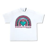 White valentine's day rainbow let all that you do be done in love 1 corinthi Urban Heavy Tee - AdoDesignShop