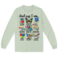 Matcha god says  am autism Long Sleeve Tee - MaliasSmallBusiness