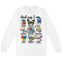 White god says  am autism Long Sleeve Tee - MaliasSmallBusiness