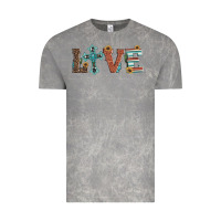 Cloud Rock western love with cross Vintage Tee - Artiststas