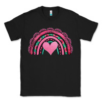 Black valentines day pink gemstones rainbow Classic Tee - Jasminsmagicworld