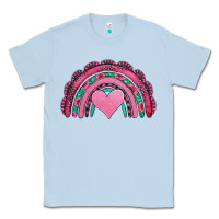Dusty Blue valentines day pink gemstones rainbow Classic Tee - Jasminsmagicworld