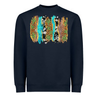 Navy western brushstrokes Heavyweight Sweatshirt - AdoDesignShop